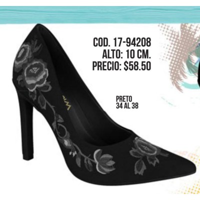 ZAPATOS TACON MODA COD:17-58023 A