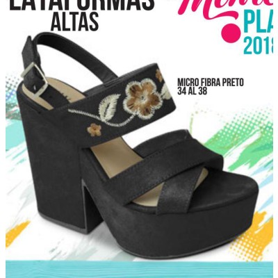 ZAPATOS PLATAFORMA ALTA CELESTE COD: 48-25503 A