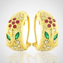 ARETE ROSA DE CRISTALES CON CIRCON COD:JFA39 Ref:00119