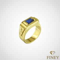 ANILLO CON UN PIEDRA RECTANGULAR COD: 108592