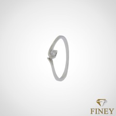 ANILLO SOLITARIO DE ACERO INOXIDABLE COD:1944