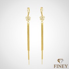 ARETE LARGO ENCHAPADO EN ORO COD:70199