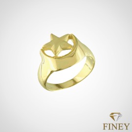 ANILLO ENCHAPADO EN ORO ESTRELLA COD:10912